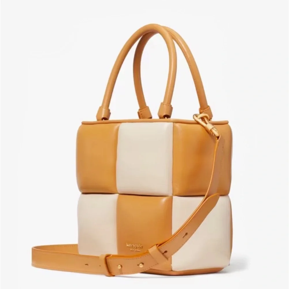 Kate Spade Boxy Colorblocked Tote Satchel Crossbody